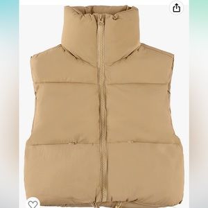 Cropped Puffer Vest